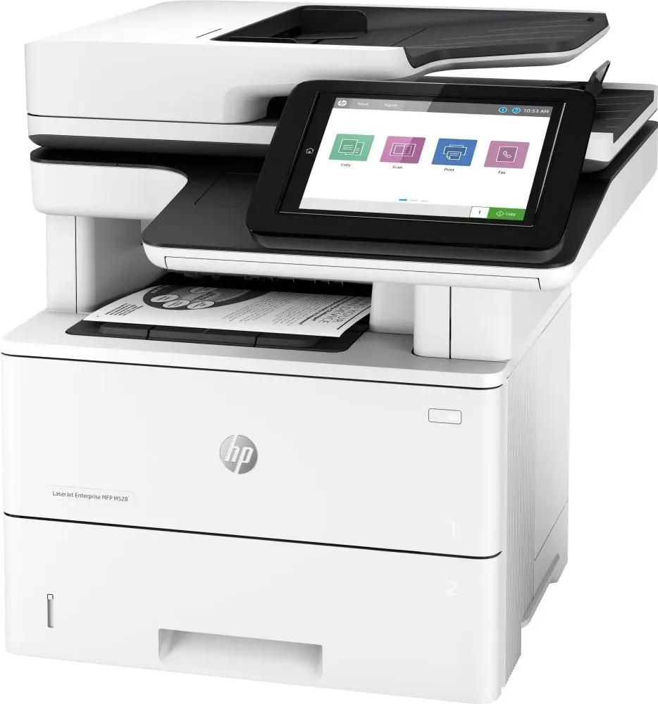 МФУ лазерный HP LaserJet Enterprise M528dn черно-белая печать, A4, цвет белый [1pv64a]
